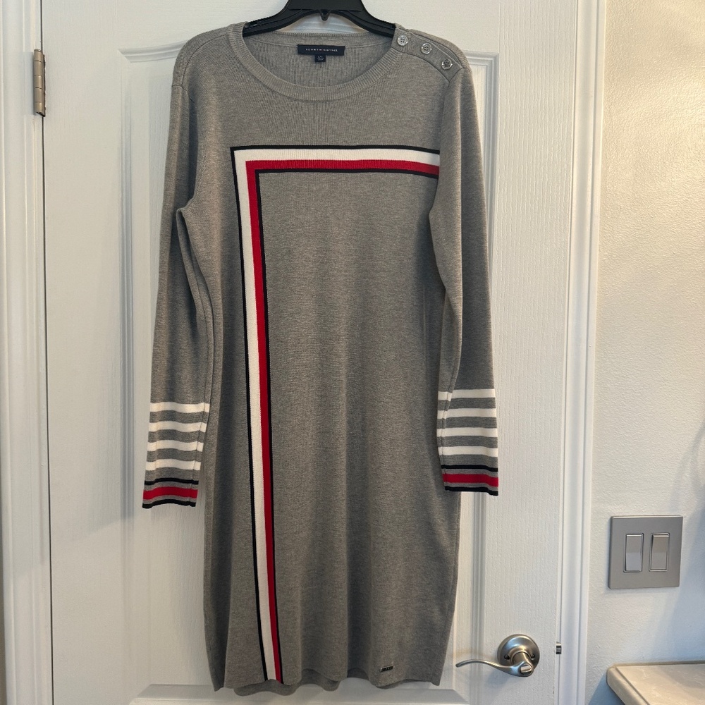 Tommy Hilfiger Knit Midi blocked dress